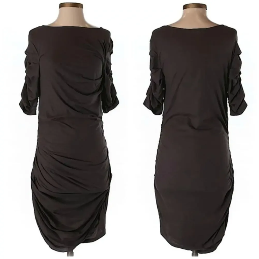 Clu Gray Side Rouched Dress Size Small - Picture 1 of 3